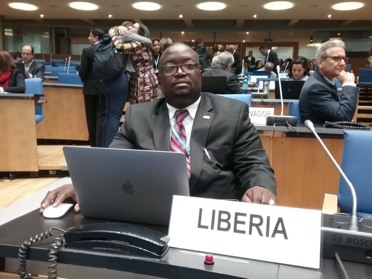 Executive Director of the Environmental Protection Agency (EPA) of Liberia, Nathaniel T. Blama, Sr. attends the United Nations Climate Change Conference from April 30 to May 10, 2018, in Bonn, Germany.